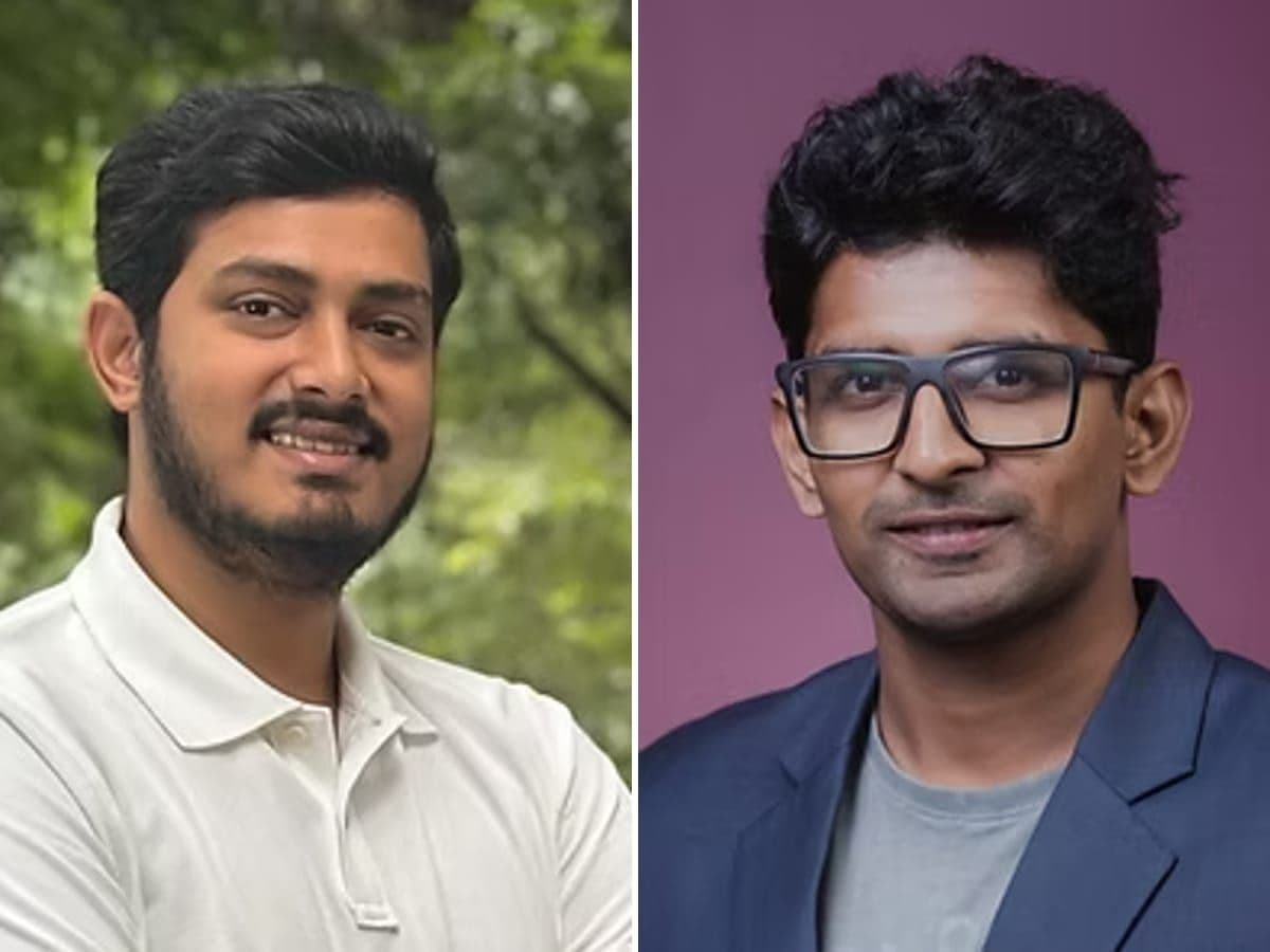 Portraits of Neuralzome co-founders Mohan Sivam and Aditya Shriwastava.